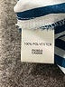 Van Heusen 100% Polyester Stripes Blue Short Sleeve Blouse Size L - photo 8