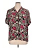 JM Collection 100% Rayon Floral Pink Short Sleeve Blouse Size 1X - photo 1