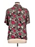 JM Collection 100% Rayon Floral Pink Short Sleeve Blouse Size 1X - photo 2