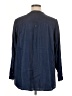 Intro 100% Lyocell Blue 3/4 Sleeve Button-Down Shirt Size 1X - photo 2