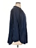 Intro 100% Lyocell Blue 3/4 Sleeve Button-Down Shirt Size 1X - photo 4