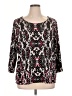 Ruby Rd. Black 3/4 Sleeve T-Shirt Size 1X - photo 1