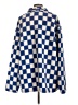 Beach Riot Checkered-gingham Blue Poncho Size L - photo 2