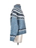 Gap Chevron-herringbone Blue Pullover Sweater Size S - photo 4