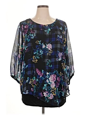I.N. Studio 3/4 Sleeve Blouse (view 1)