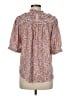 Ann Taylor 100% Polyester Floral Pink 3/4 Sleeve Blouse Size M - photo 2