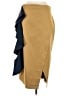 Assorted Brands Color Block Tan Casual Skirt Size XL Petite - photo 1