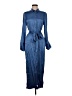 J.Crew Blue Casual Dress Size 6 - photo 1