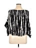 Mud Pie 100% Viscose Black 3/4 Sleeve Blouse Size Med - Lg - photo 2