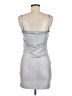 PrettyLittleThing Metallic Silver Cocktail Dress Size 10 - photo 2