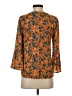 Eyeshadow 100% Rayon Orange 3/4 Sleeve Blouse Size S - photo 2