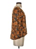 Eyeshadow 100% Rayon Orange 3/4 Sleeve Blouse Size S - photo 4