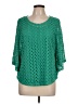 PASSPORTS Green 3/4 Sleeve Blouse Size L - photo 1