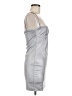 PrettyLittleThing Metallic Silver Cocktail Dress Size 10 - photo 4