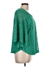 PASSPORTS Green 3/4 Sleeve Blouse Size L - photo 4