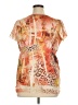 Unity 100% Polyester Orange Short Sleeve Blouse Size 1X - photo 2