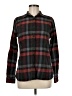 Woolrich 100% Cotton Plaid Black Long Sleeve Button-Down Shirt Size M - photo 1