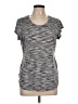 Reebok 100% Polyester Gray Active T-Shirt Size L - photo 1