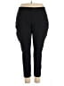 Women With Control Solid Black Active Pants Size 3X - photo 1