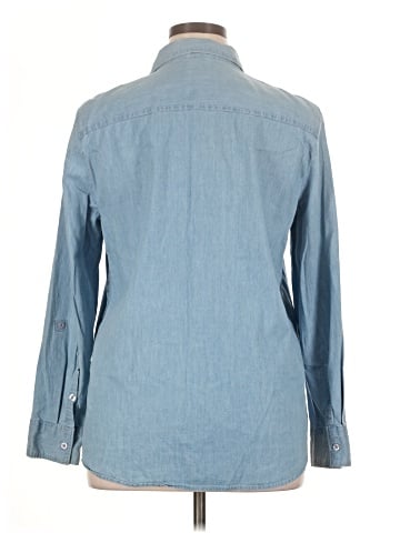 Faded Glory Long Sleeve Button-Down Shirt (view 2)