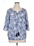 I.N. Studio Blue 3/4 Sleeve T-Shirt Size XL - photo 1