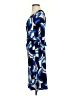 London Style Print Blue Cocktail Dress Size 4 - photo 5