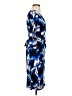 London Style Print Blue Cocktail Dress Size 4 - photo 4