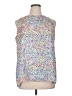 Adrienne Vittadini 100% Polyester Silver Sleeveless Blouse Size XL - photo 1