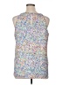 Adrienne Vittadini 100% Polyester Silver Sleeveless Blouse Size XL - photo 2