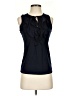 Chaps Blue Black Sleeveless Blouse Size S (petite) - photo 1