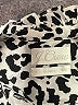 J.Crew 100% Silk Animal Print Silver Long Sleeve Silk Top Size 4 - photo 7