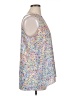 Adrienne Vittadini 100% Polyester Silver Sleeveless Blouse Size XL - photo 4