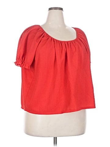 TeXTURE & THREAD Madewell Short Sleeve Blouse (view 1)
