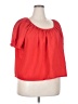 TeXTURE & THREAD Madewell Red Short Sleeve Blouse Size XXL - photo 1