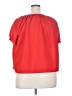 TeXTURE & THREAD Madewell Red Short Sleeve Blouse Size XXL - photo 2