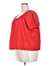 TeXTURE & THREAD Madewell Red Short Sleeve Blouse Size XXL - photo 5