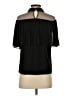For Cynthia Black Short Sleeve Blouse Size S - photo 2