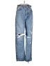 AGOLDE 100% Cotton Hearts Blue Jeans Size 24 waist - photo 1