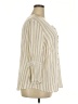 I.N. Studio 100% Rayon Stripes Ivory 3/4 Sleeve Button-Down Shirt Size 2X - photo 4