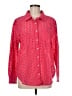 Roller Rabbit 100% Cotton Polka Dots Pink Long Sleeve Button-Down Shirt Size M - photo 1