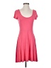 Enough About Me Solid Pink Casual Dress Size S - photo 1