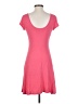 Enough About Me Solid Pink Casual Dress Size S - photo 2