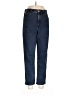 Express Chevron-herringbone Blue Jeans Size 8 - photo 1