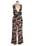 Lovers + Friends 100% Polyester Floral Pink Jumpsuit Size M - photo 1