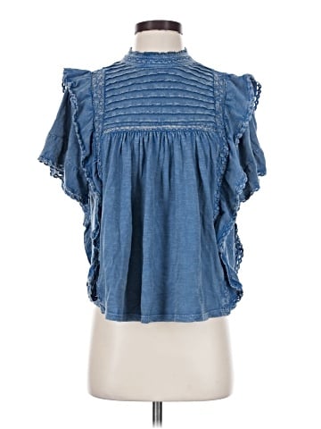 Free People Short Sleeve Blouse (view 1)