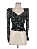 ASTR The Label 100% Polyester Black Long Sleeve Top Size S - photo 1