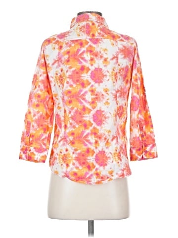 Caribbean Joe 3/4 Sleeve Button-Down Shirt (view 2)