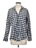 Grayson 100% Cotton Checkered-gingham Blue Long Sleeve Button-Down Shirt Size Sm (2) - photo 1