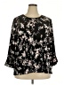 Karl Lagerfeld Paris Black 3/4 Sleeve Blouse Size 2X - photo 1