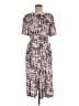 Tiny 100% Rayon Print Purple Gray Casual Dress Size M - photo 1